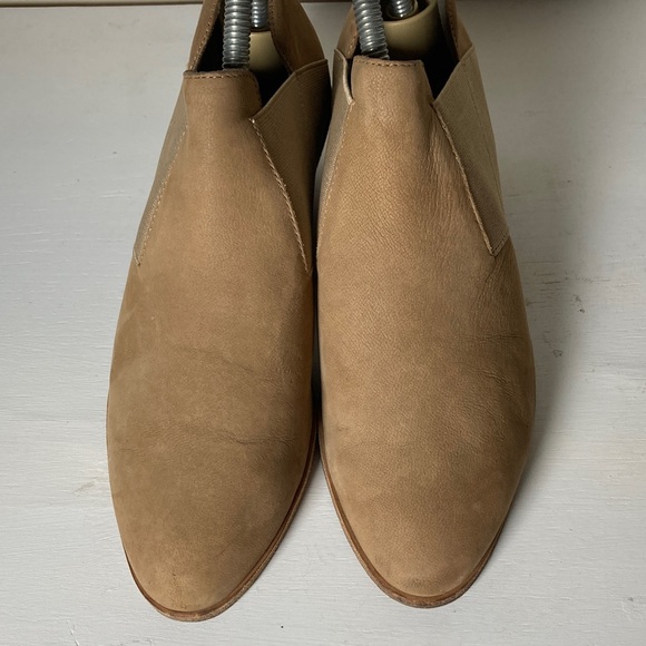 Eileen Fisher Vero Cuoio Evan Tan Soft Leather Ankle Booties Boots, Size 7 - Picture 4 of 15